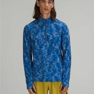 Lululemon surge blue camo pullover large